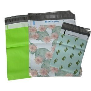 15 Poly Mailers- Cactus and Floral Design Poly Mailers